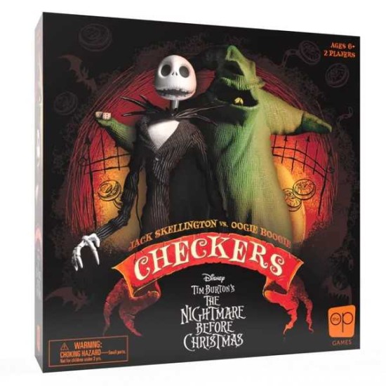 Disney Nightmare Before Christmas Jack vs. Oogie Boogie Checkers