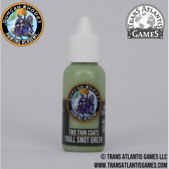 Duncan Rhodes Two Thin Coats Troll Snot Green