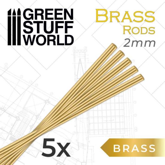 Green Stuff World Pinning Brass Rods 2mm