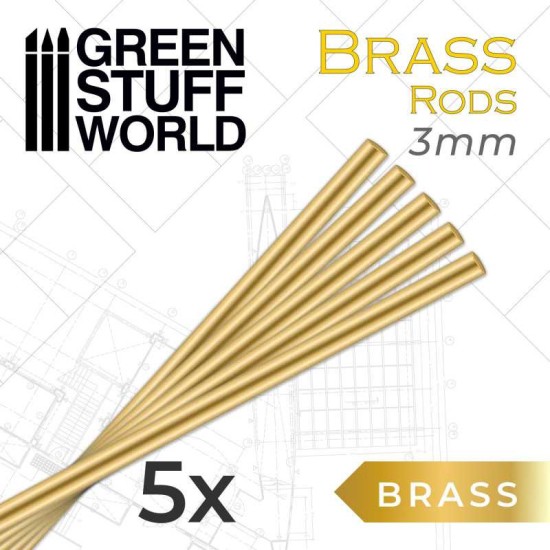 Green Stuff World Pinning Brass Rods 3mm