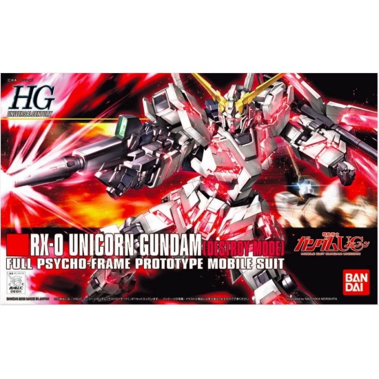 Gunpla HG 1/144 HG UC RX-0 Unicorn Gundam Destroy Mode