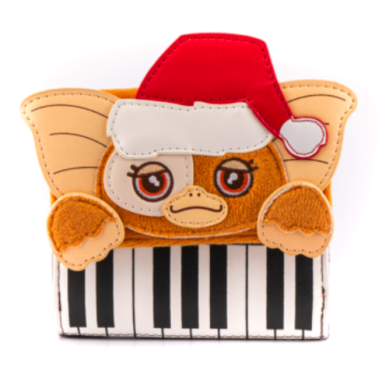 Loungefly Gremlins Gizmo Holiday Keyboard Cosplay Zip Around Wallet 