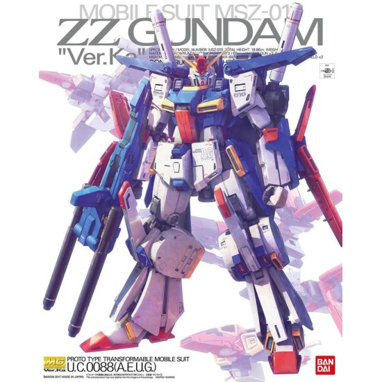 Gunpla MG 1/100 ZZ Gundam Ver.Ka